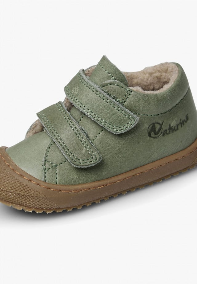 NATURINO RACOON VLLauflernschuhe mit Wollfutter, Salbei
