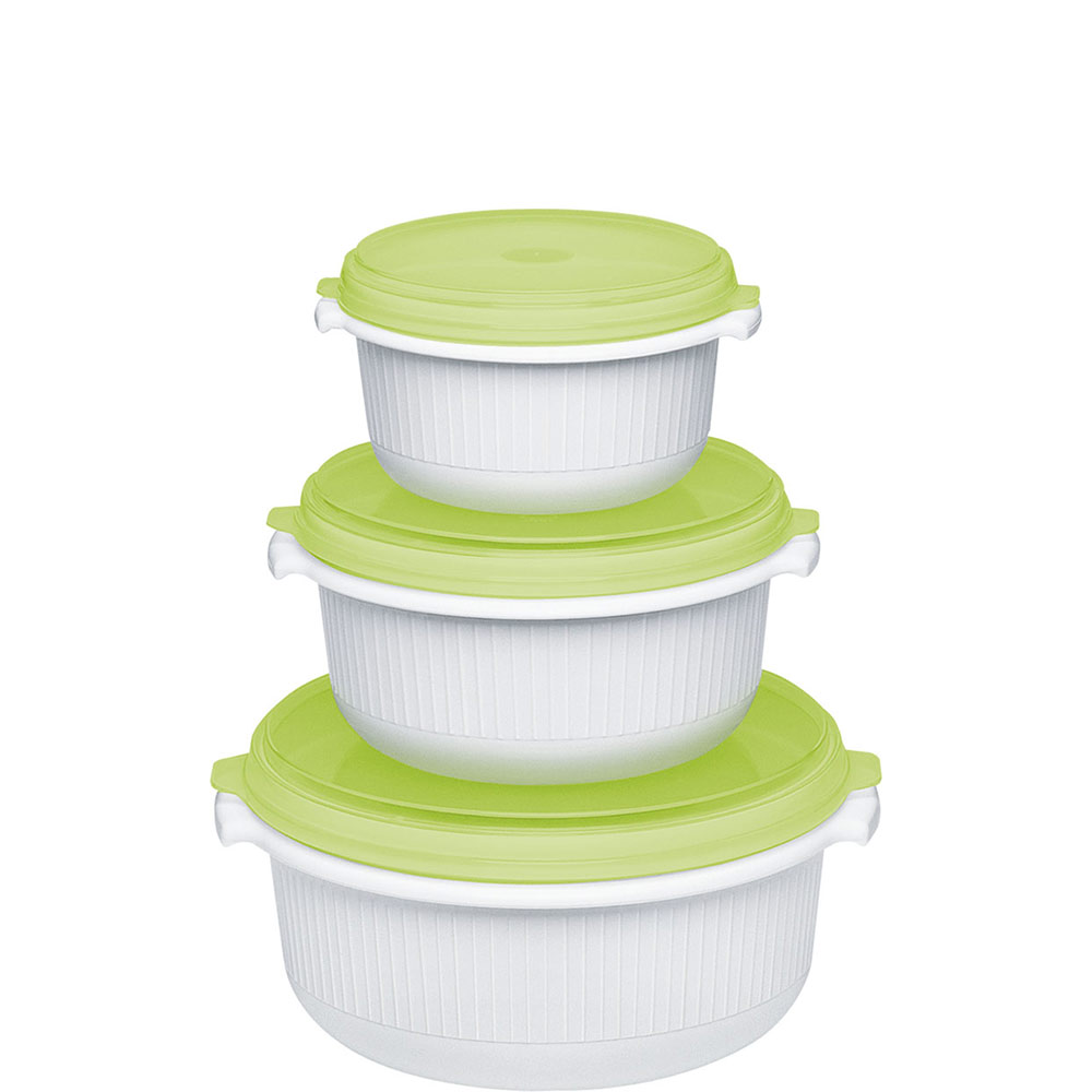 MICRO FAMILY Mikrowellentopf 3er-Set