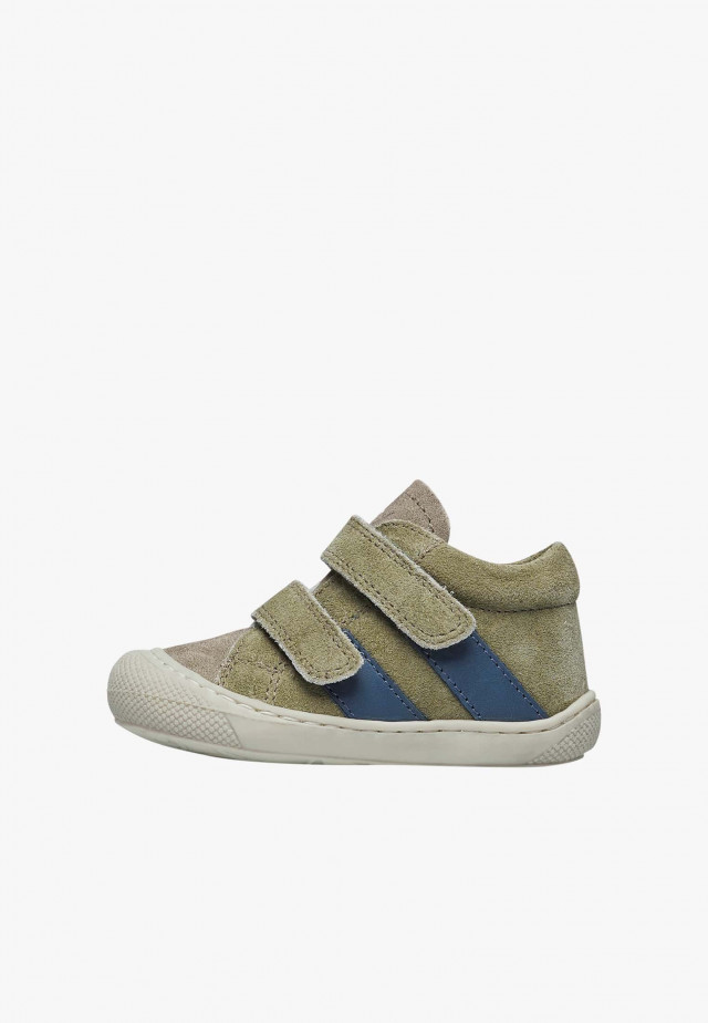 NATURINO MACKS VLLauflernschuhe aus Leder und Veloursleder, Grün-Blau