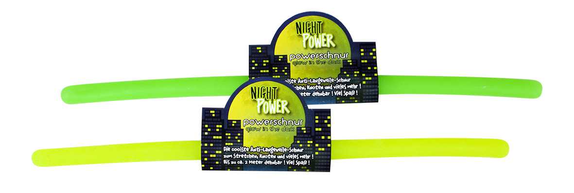 Powerschnur Stretch fluoreszierend, vers. Farben