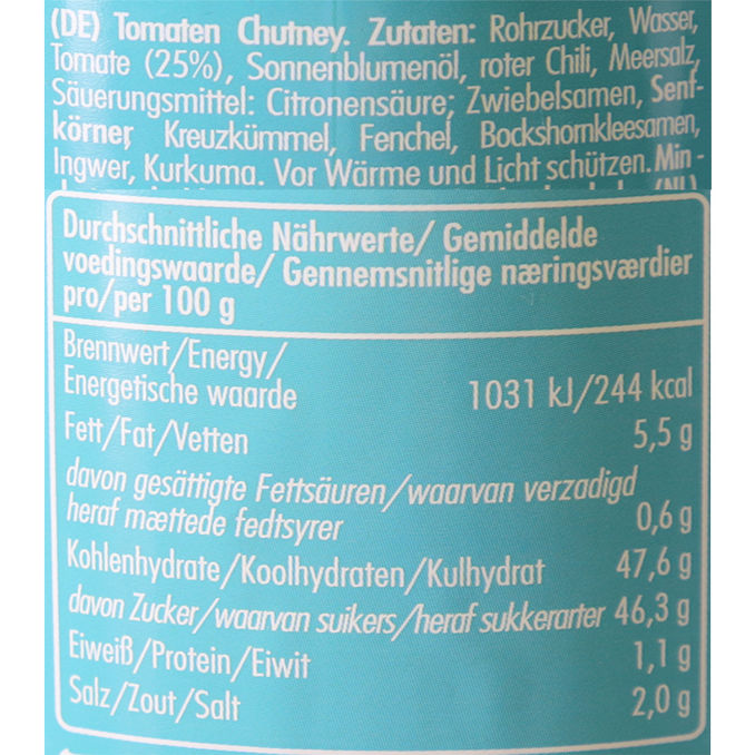 Tomaten Chutney süß-würzig, 240g von Golden Orient