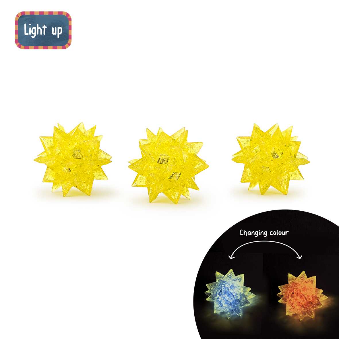 Flummi Stern *Wichtel* mit Licht