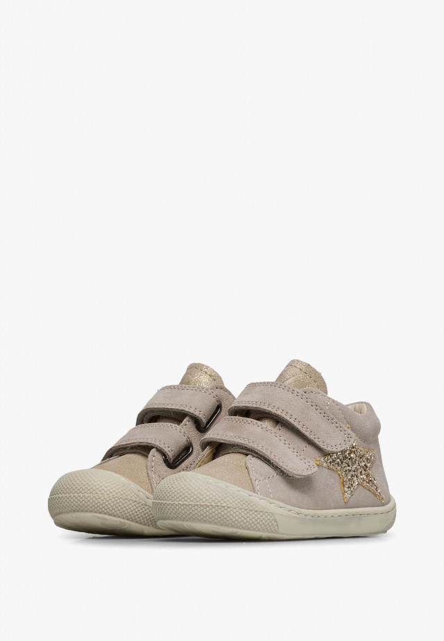NATURINO KOLDE VLLauflernschuhe aus Veloursleder, Beige