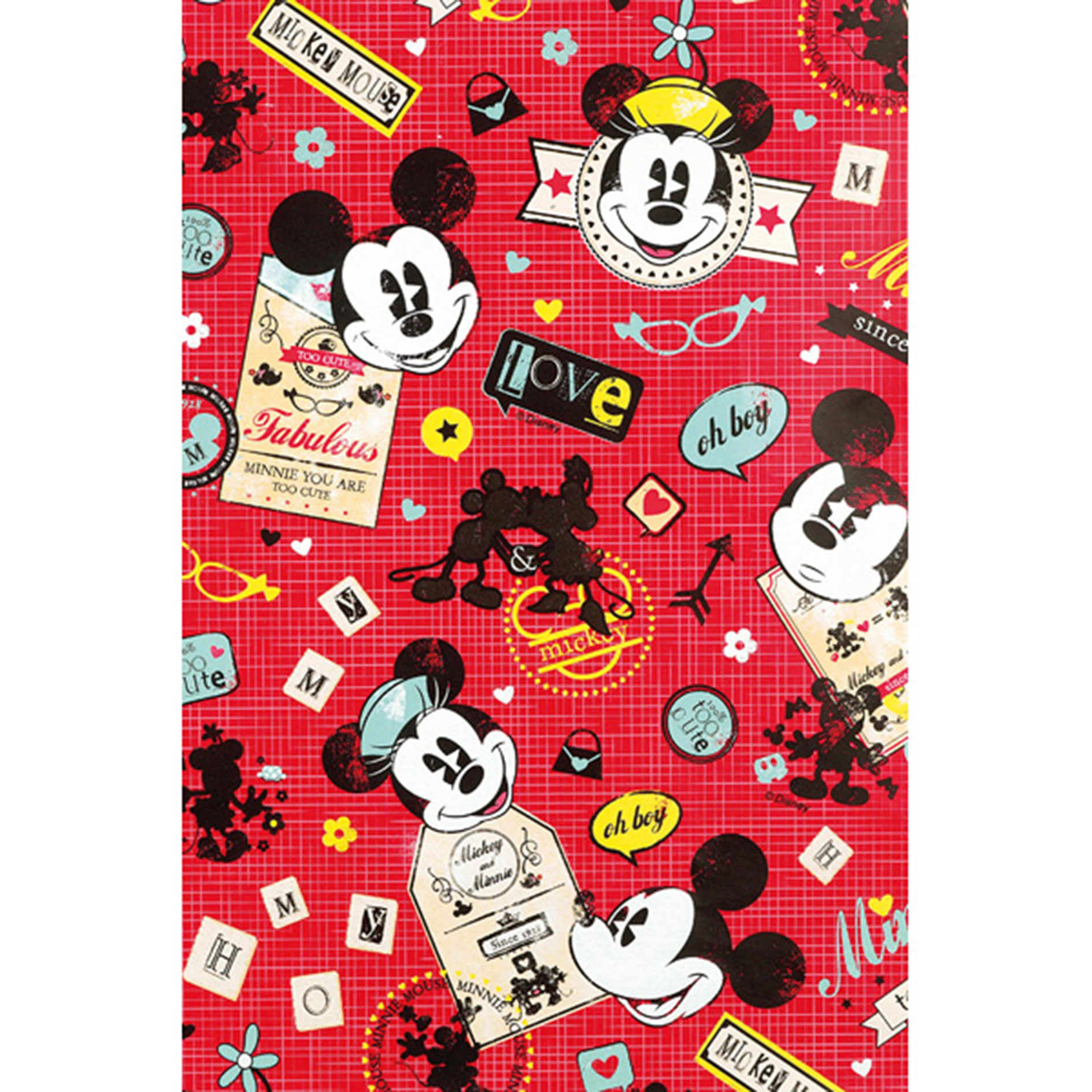 Geschenkpapier - sortierte Disneymotive