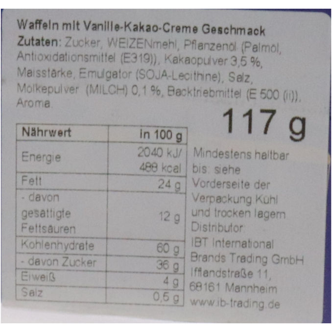 Oreo Wafer Choco Vanilla, 117g von Oreo
