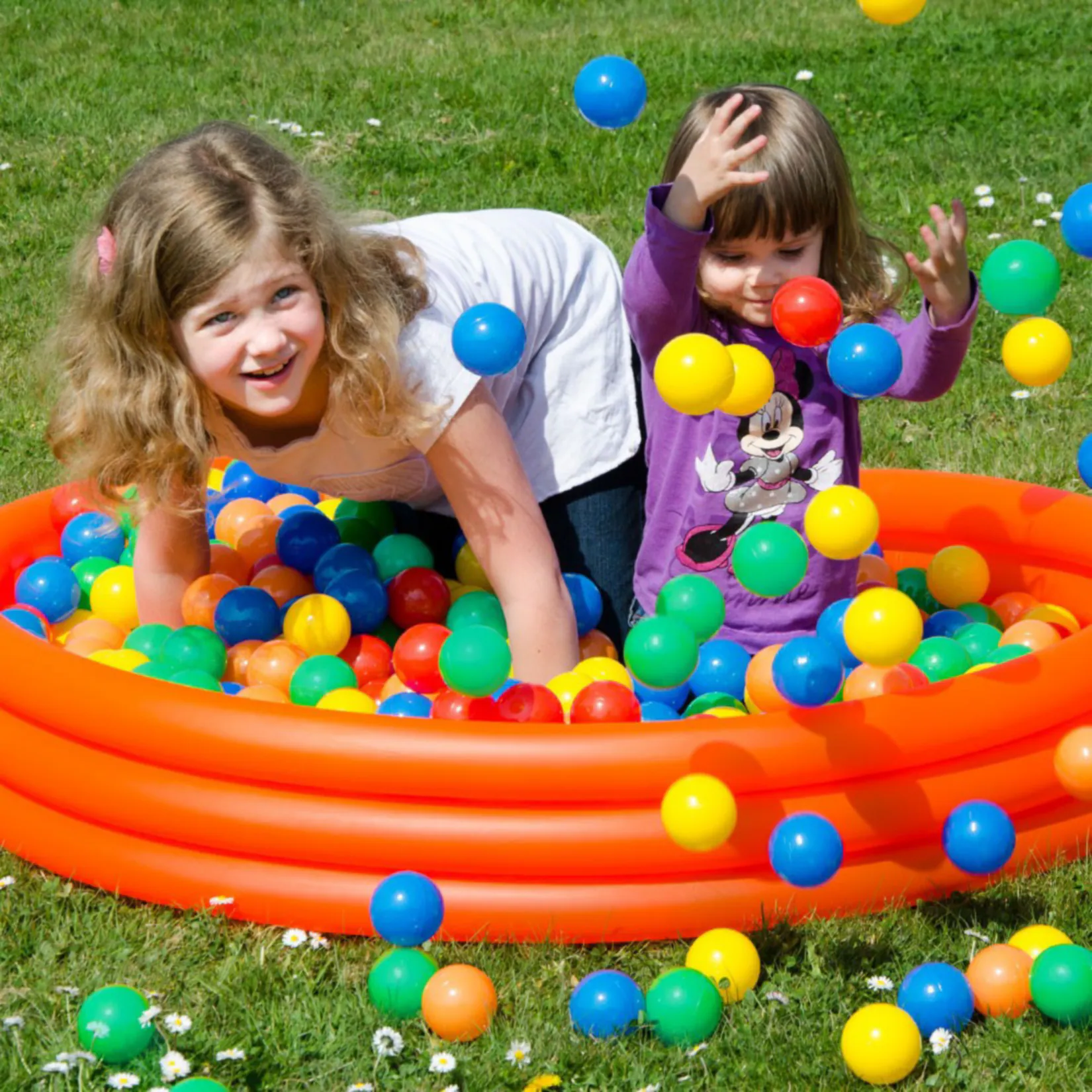 LittleTom 2000 bunte Bälle für Bällebad 6cm Babybälle Plastikbälle Baby Spielbälle