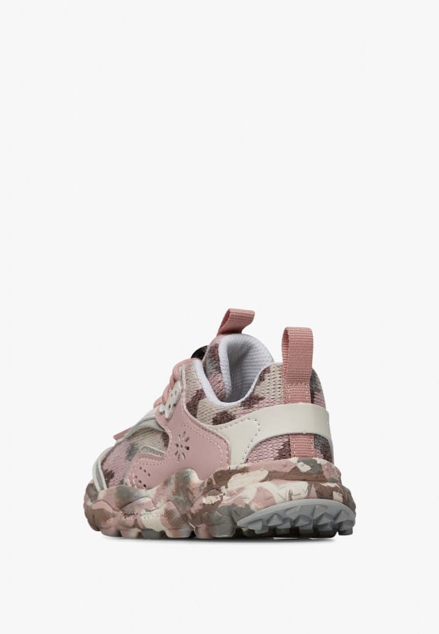 DOI JUNIOR.Sneakers aus Kunstleder und technischem Gewebe, Rosa