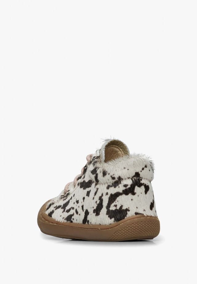 NATURINO COCOONLauflernschuhe aus Veloursleder, Weiß