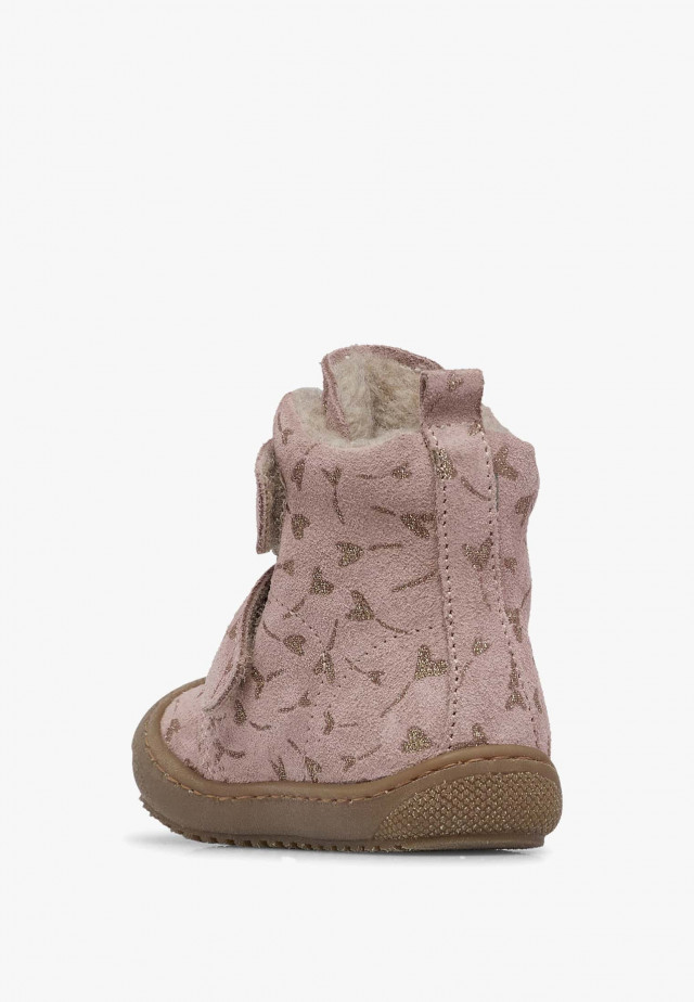 NATURINO BUBBLE VLStiefeletten aus Veloursleder, Rosa