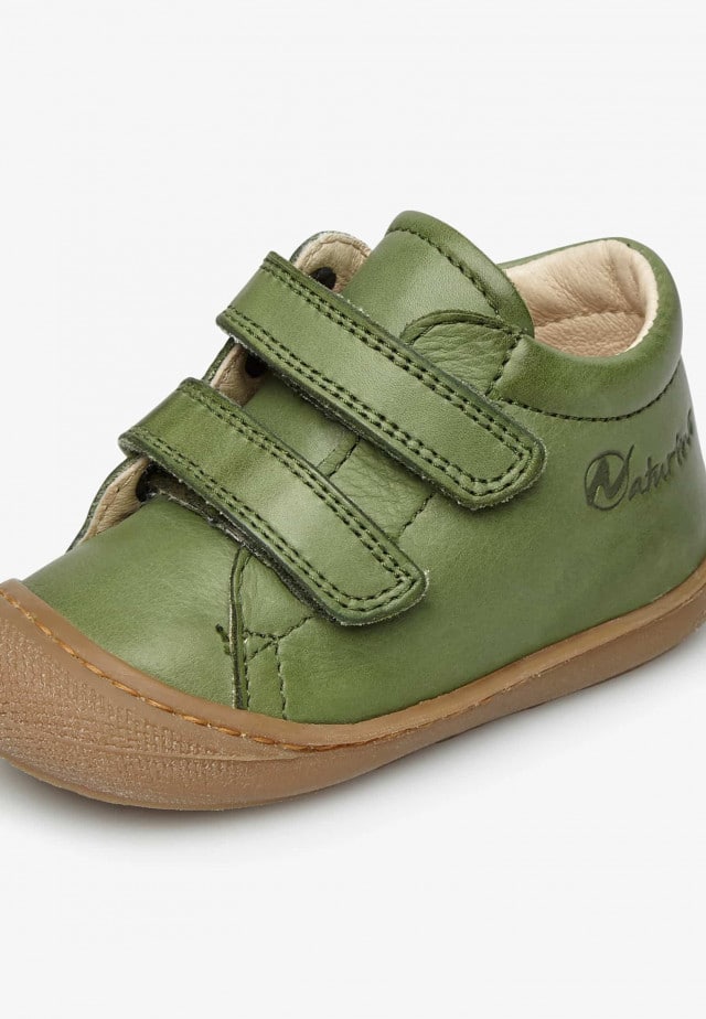 NATURINO COCOONLauflernschuhe aus Nappaleder, Olivgrün