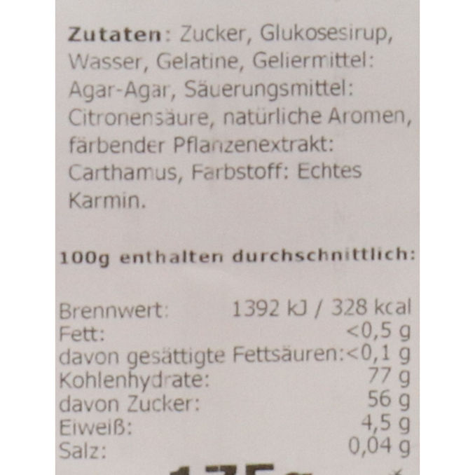 Hamburger Speck, 175g von Fruchtgummis