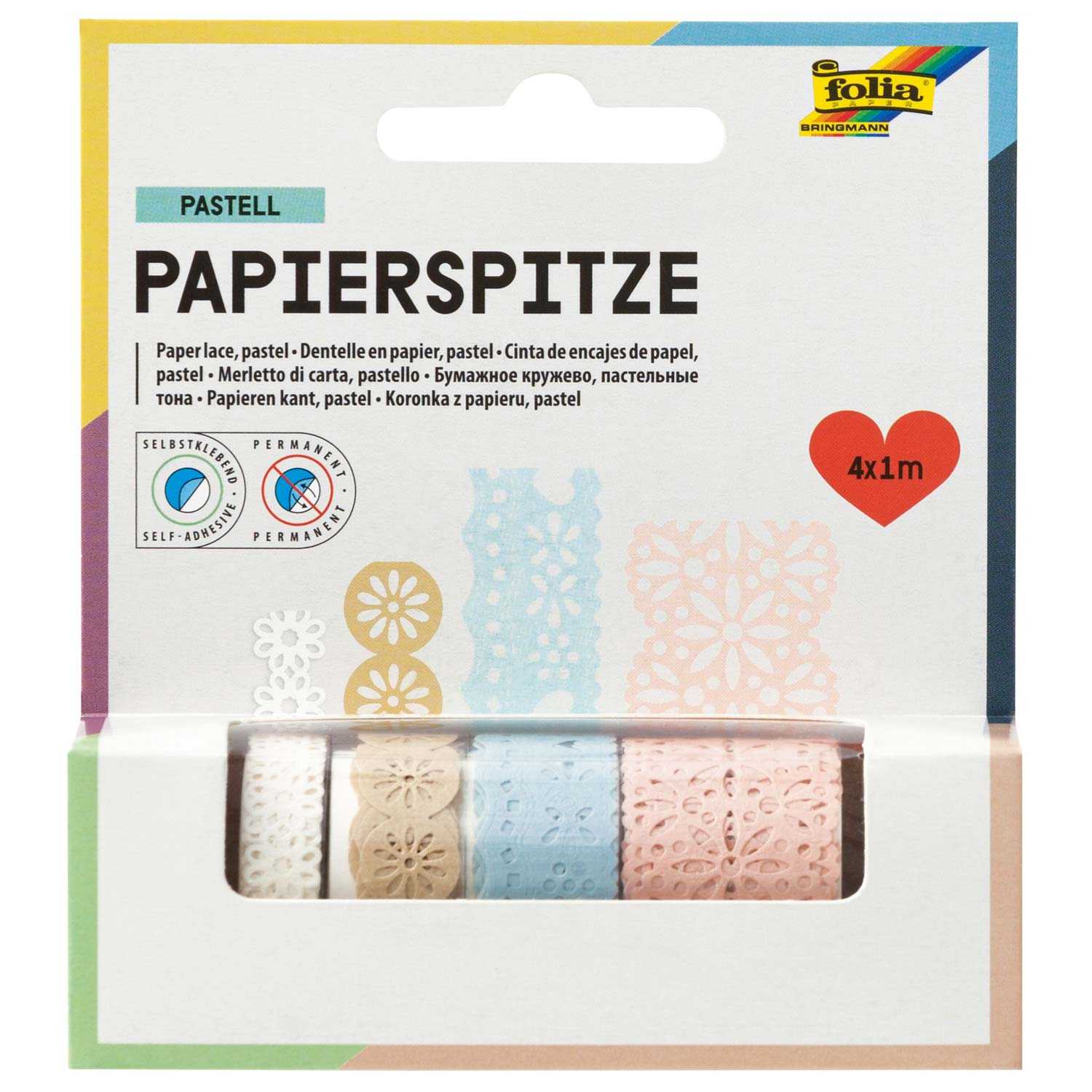 Papierbordüren 4er folia Country