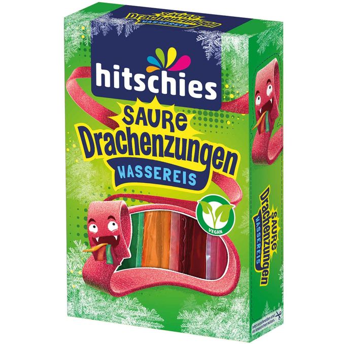 Hitschies Saure Drachenzungen Wassereis Bunt, 400ml von Hitschler