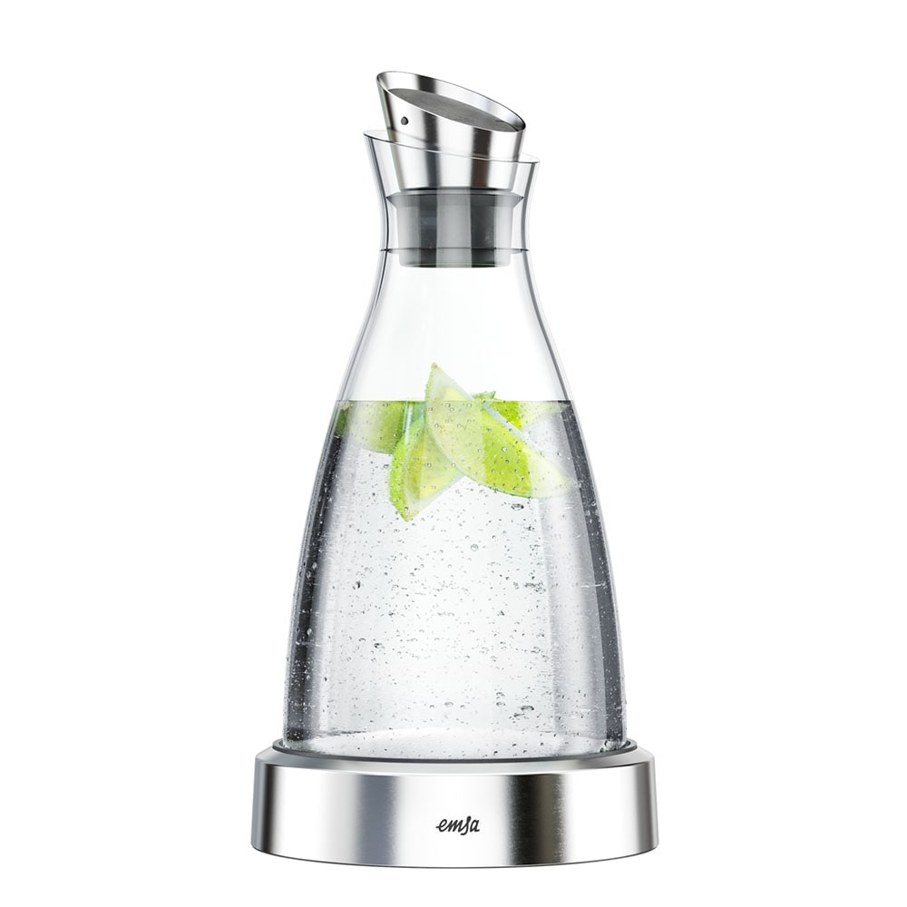 FLOW Kühlkaraffe 1,0 L aus Edelstahl-Glas