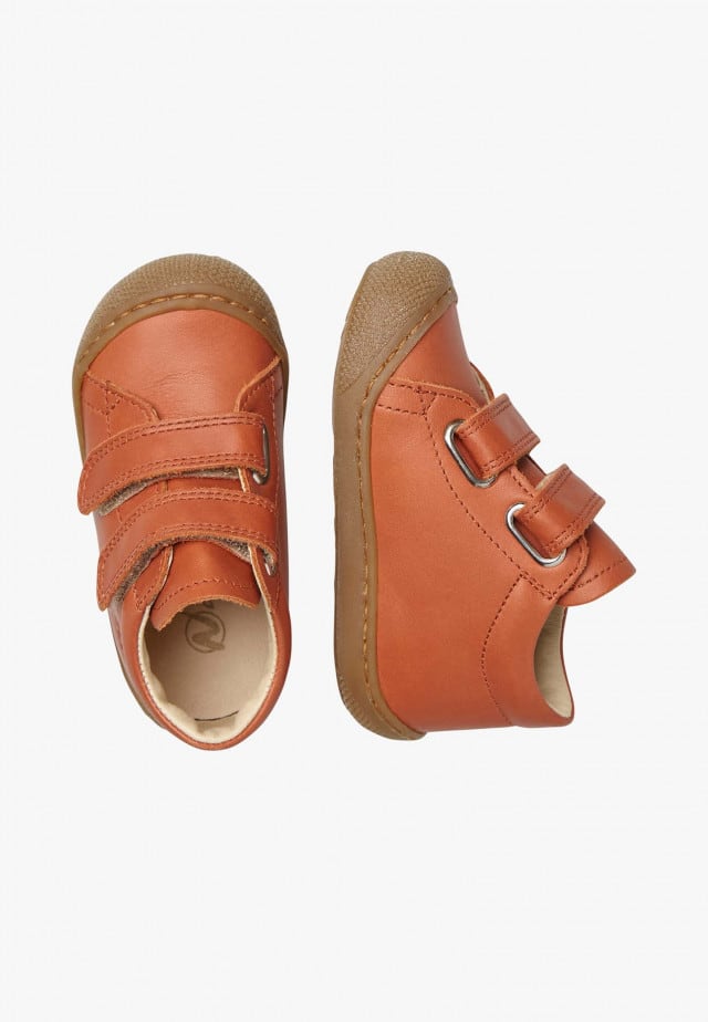 NATURINO COCOON VLLauflernschuhe aus Nappaleder, Ziegelrot