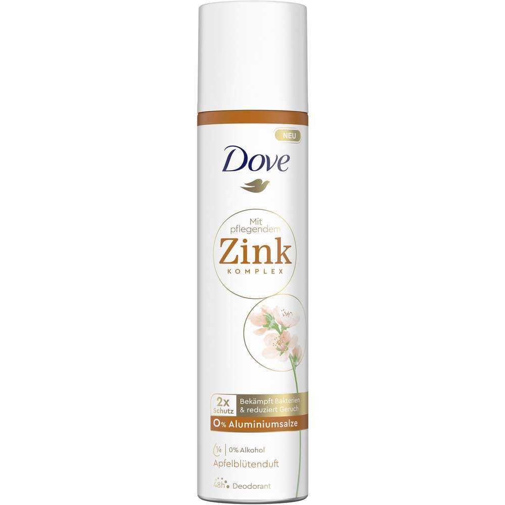 Deospray Dove 100 ml Zink+Apfelblüte