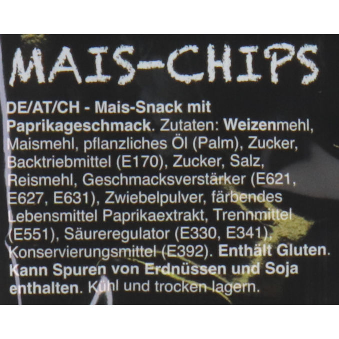 Mais-Chips Paprika, 90g von Dipple