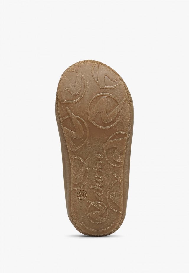 NATURINO COCOONLauflernschuhe aus Leder mit Wollfutter, Dunkelgrün