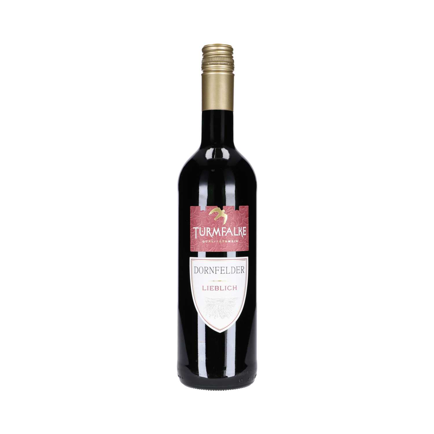 Turmfalke Dornfelder Rotwein lieblich 10% Vol. 0,75 Liter