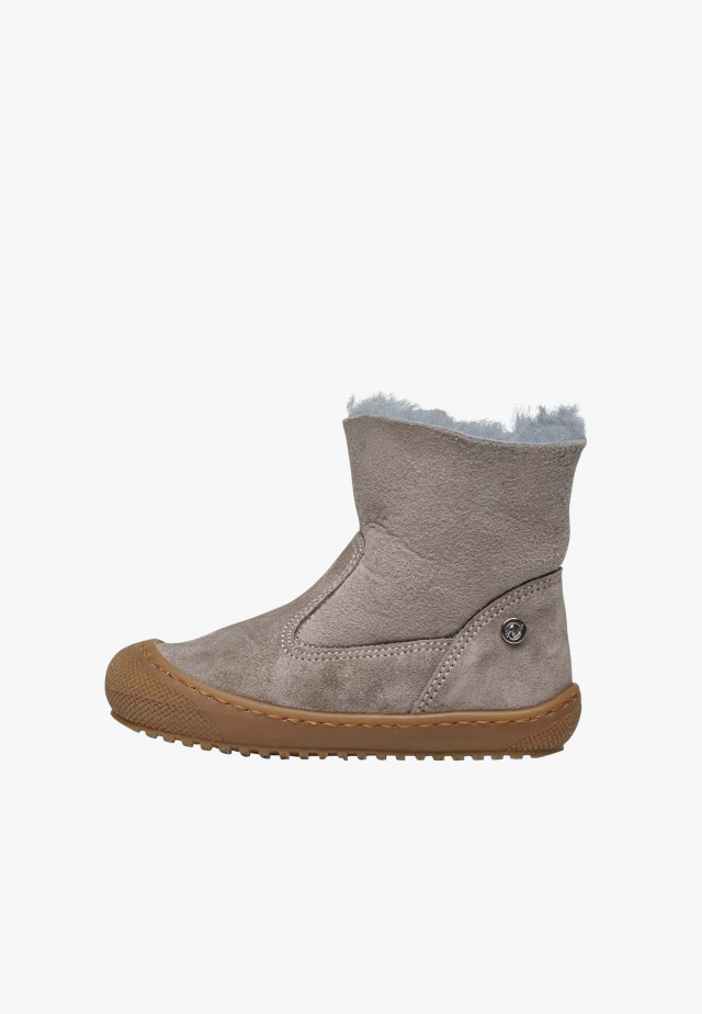 NATURINO COZY HUGStiefeletten mit Wollfutter, Hellgrau