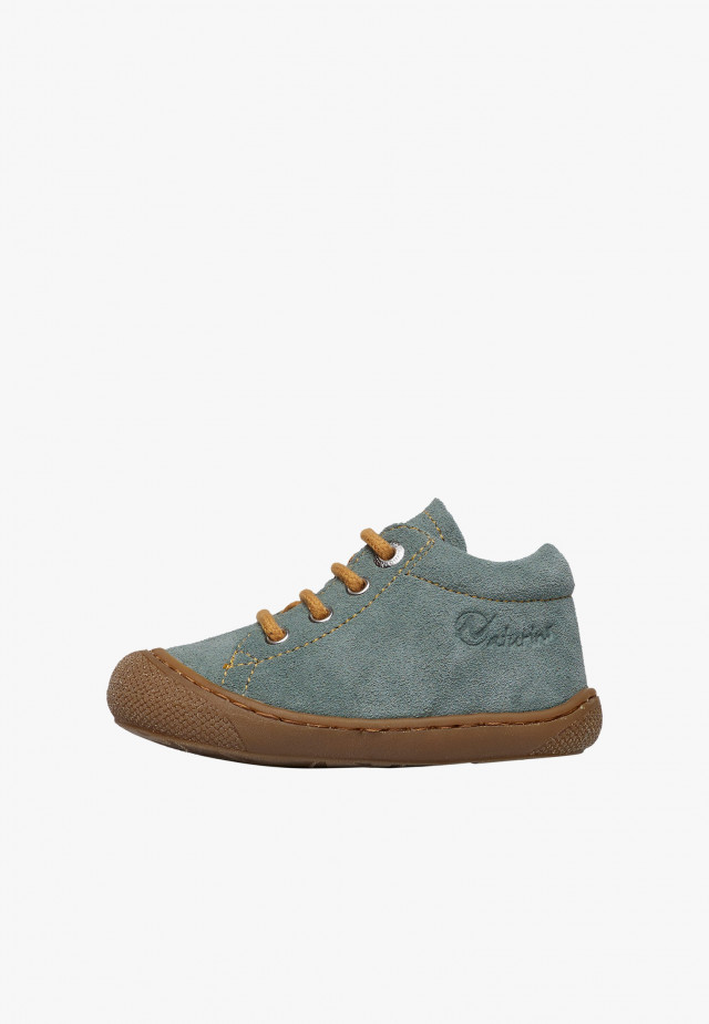 NATURINO COCOONLauflernschuhe aus Veloursleder, Salbei