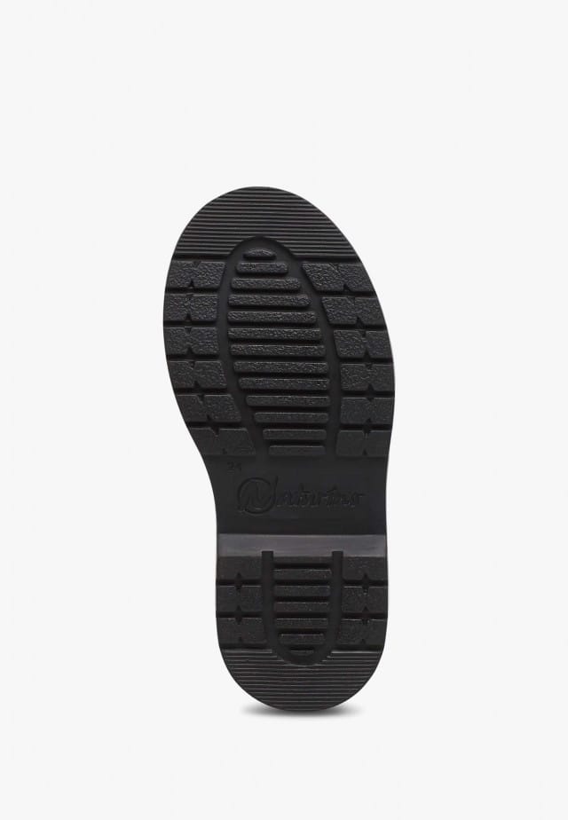 NATURINO PICCADILLYStiefeletten aus glitzerndem Veloursleder, Schwarz