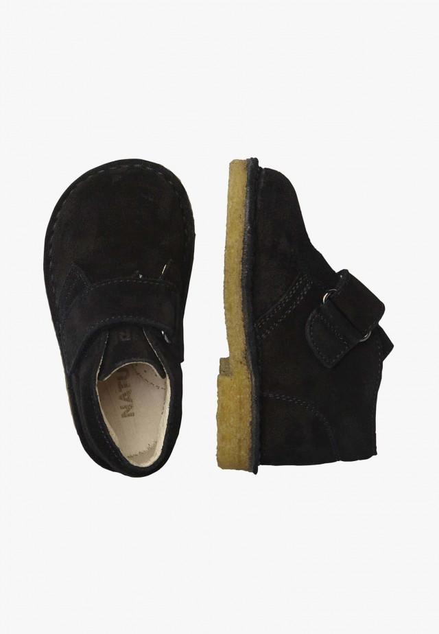 NATURINO CHOCODesert Boots aus Veloursleder, Schwarz