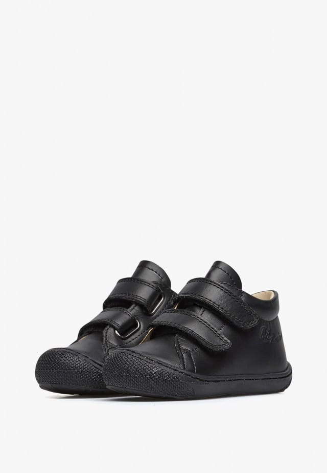 NATURINO COCOON VLLauflernschuhe aus Nappaleder, Schwarz