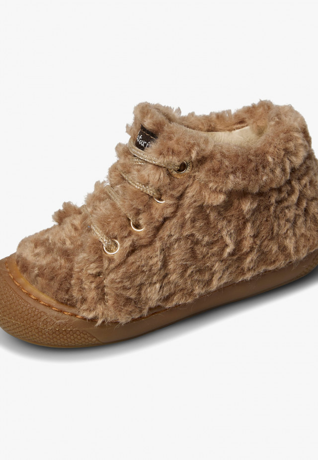 NATURINO COCOON FURLauflernschuhe aus Wolle, Braun