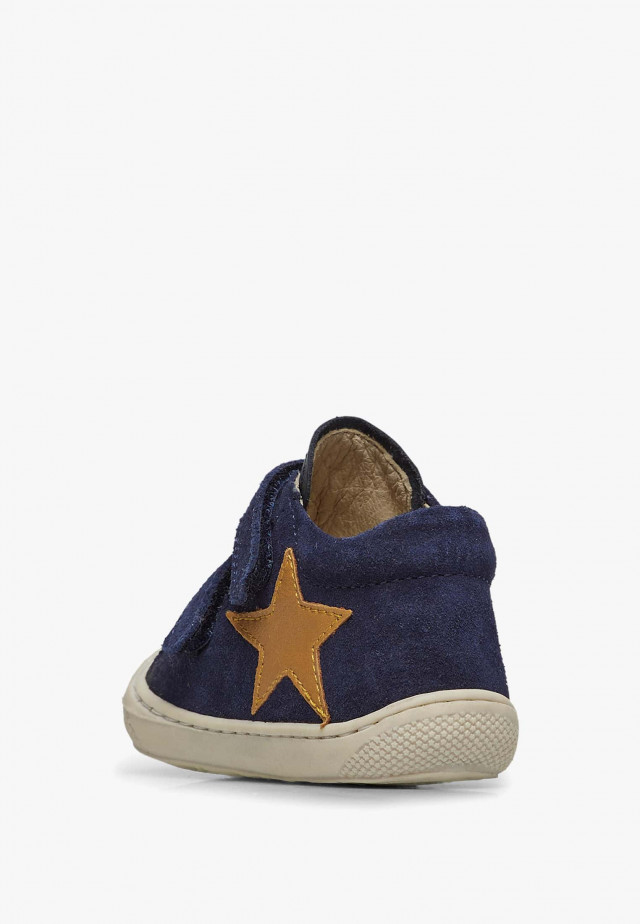 NATURINO KOLDE VLLauflernschuhe aus Leder und Veloursleder, Marineblau