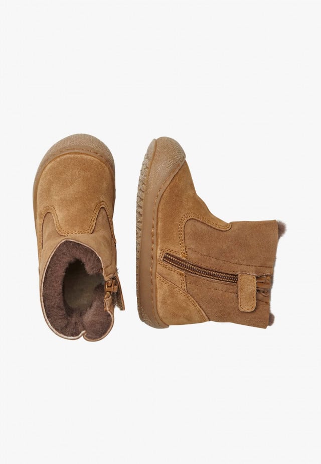 NATURINO COZY HUGStiefeletten mit Wollfutter, Braun