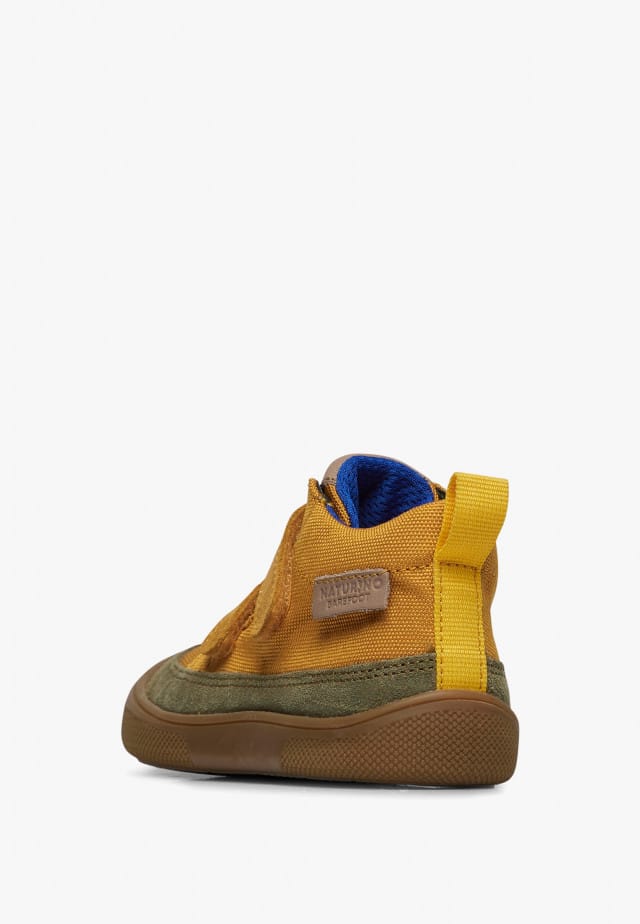 NATURINO NUPTY WPBarfuß hohe Sneakers aus Leder und Gewebe, Kürbis