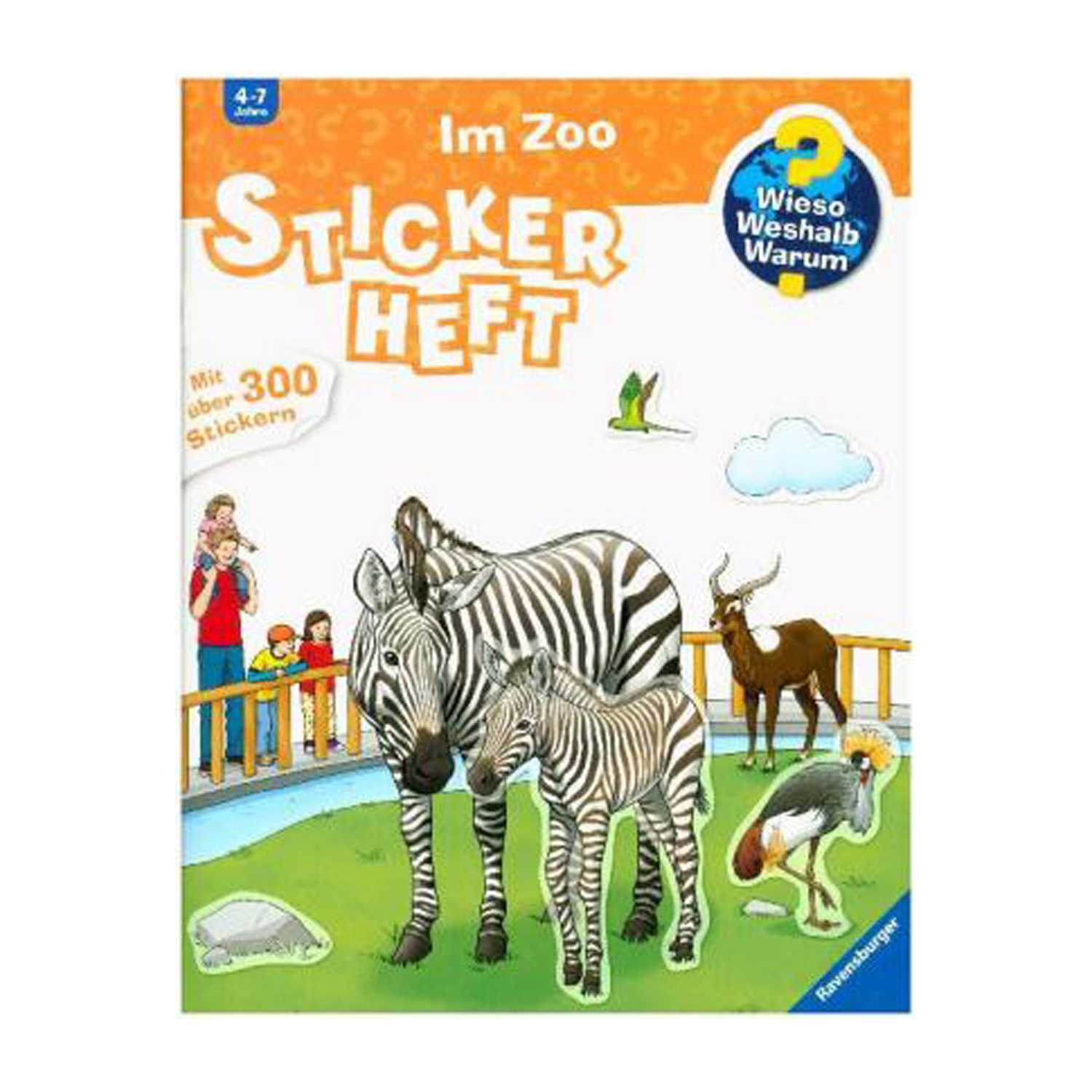 Ravensburger Wieso? Weshalb? Warum? Stickerheft mit über 300 Stickern 3-fach