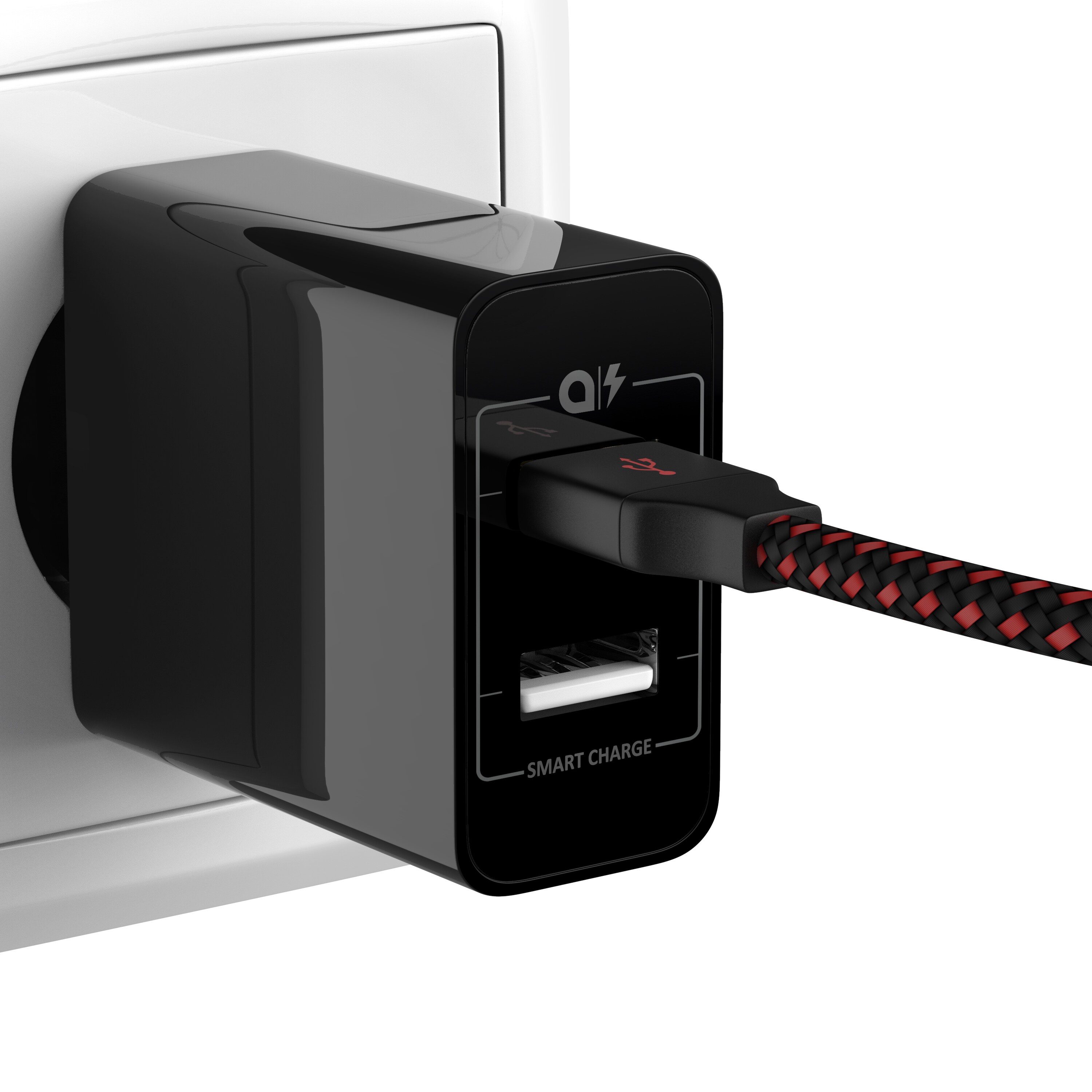Aplic USB-Ladegerät 4800 mA, 2 Port Nezteil mit Smart Charge + Solid Charge, Leistungsstarke 24W