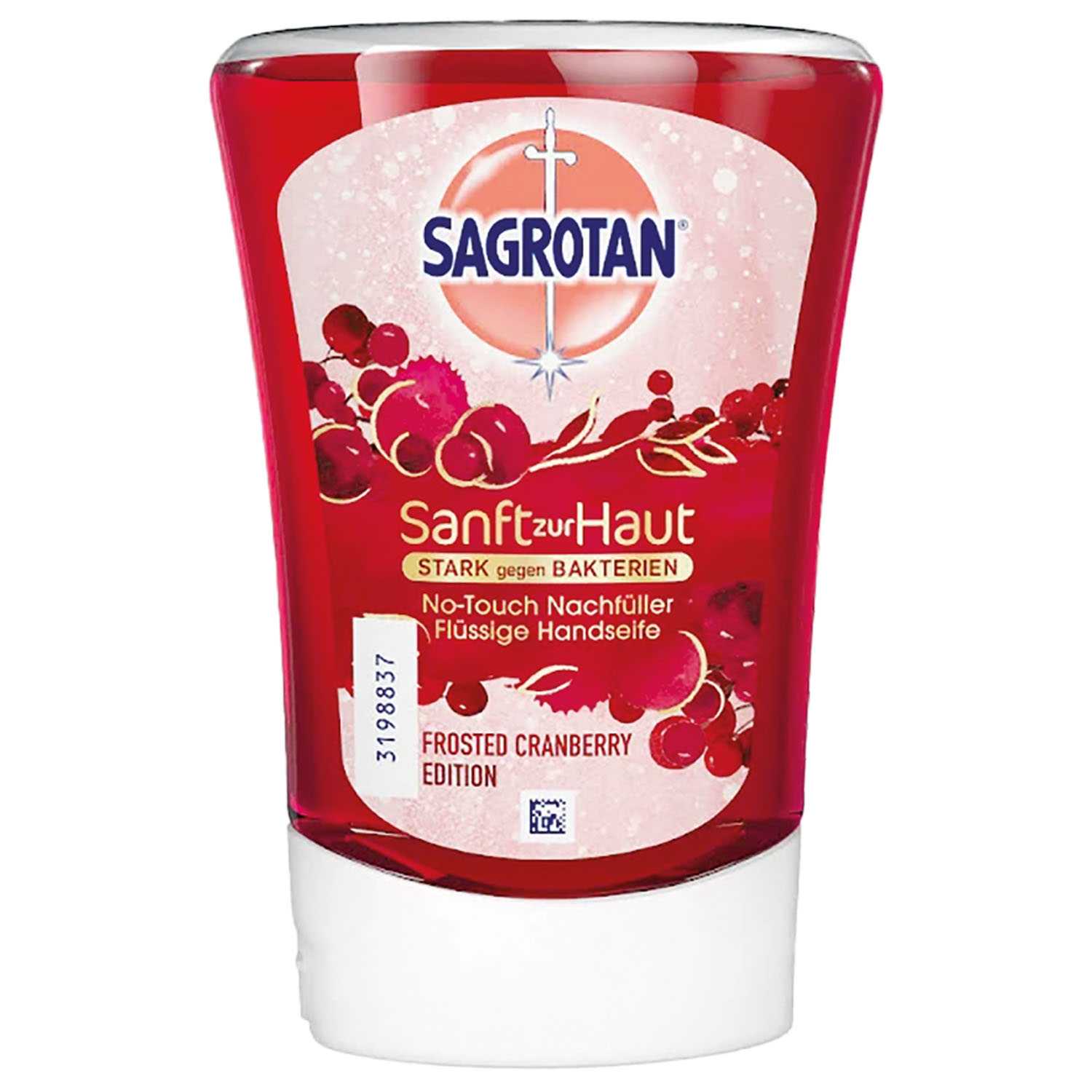 Sagrotan No Touch Starter-Set Bewegungssensor & 250 ml Nachfüller Frosted Cranberry Edition