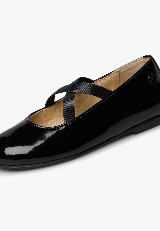 NATURINO ZEKEBallerinas aus Lackleder, Schwarz
