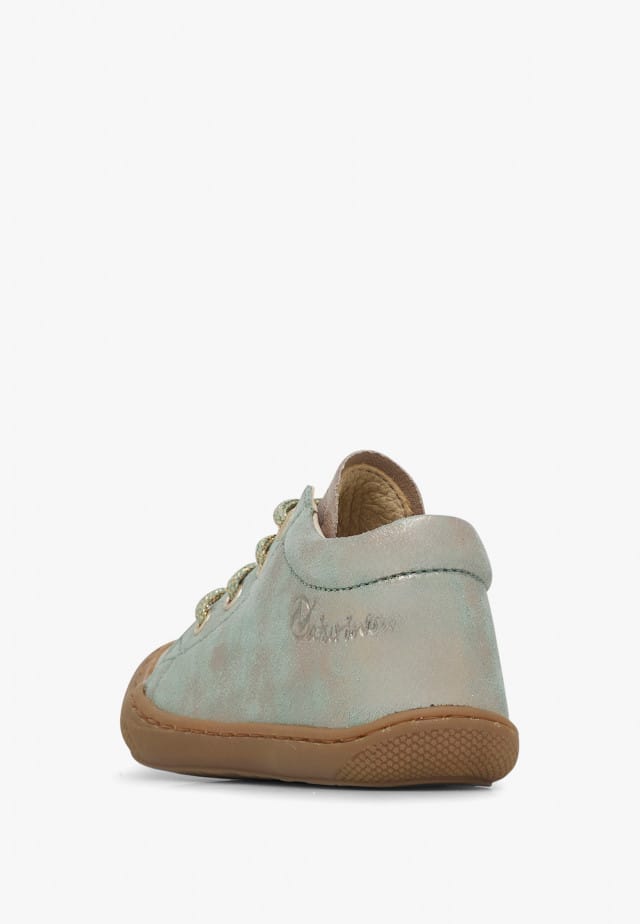 NATURINO COCOONLauflernschuhe aus Leder, Taupe-Salbei