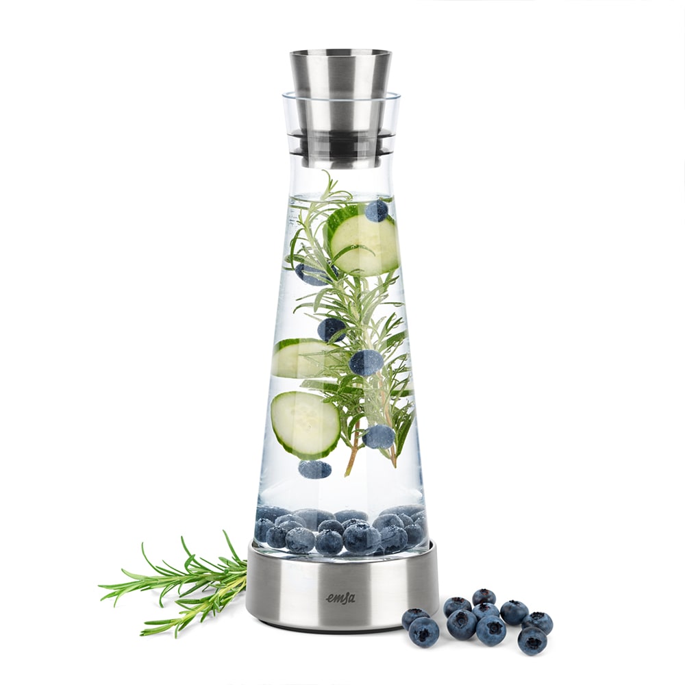 FLOW Slim Karaffe mit Kühlstation 1,0 L