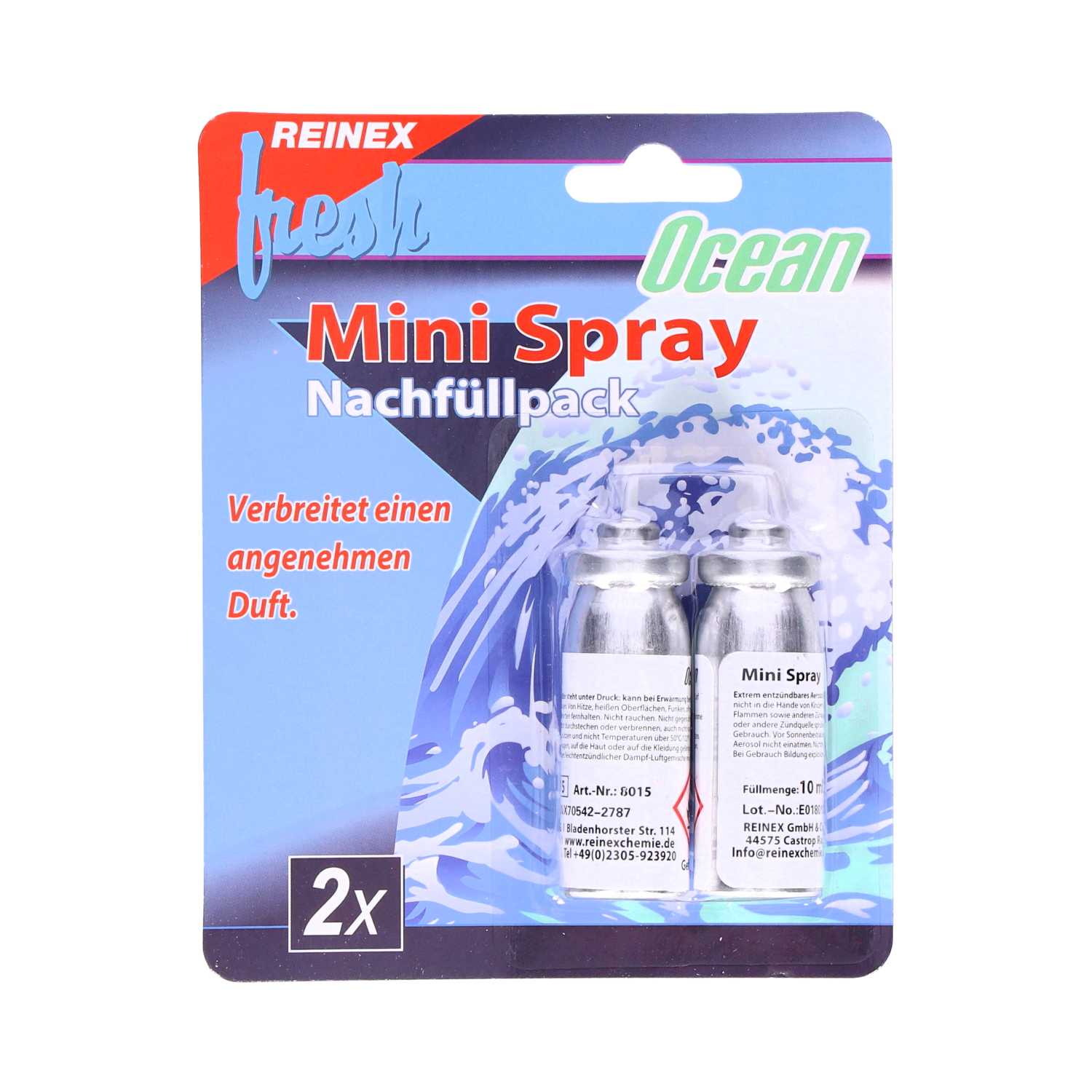 Reinex fresh Mini Spray Nachfüllpack 2x 10 ml 4fach