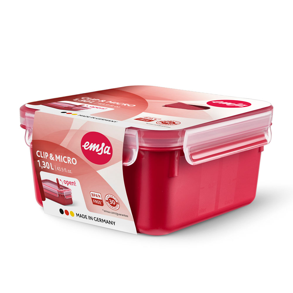 CLIP & MICRO Mikrowellendose, 1,3 L