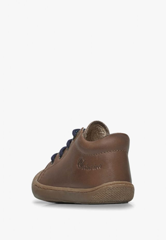 NATURINO COCOONLauflernschuhe aus Leder, Beige-Cognac