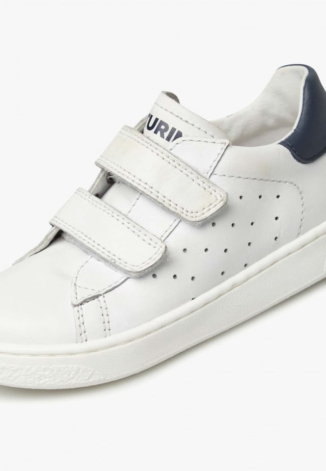 NATURINO HASSELT 2 VL.Sneakers aus Leder, Weiß-Blau