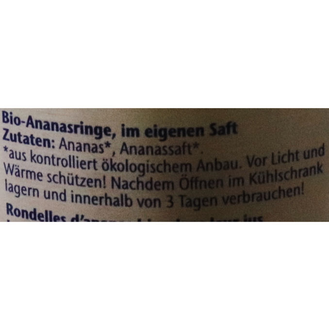 BIO Ananasringe , 190g von Morgenland