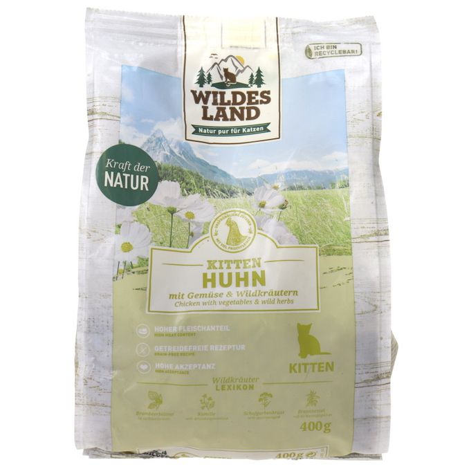 Kitten Futter Classic Huhn (400g), 400g von Wildes Land