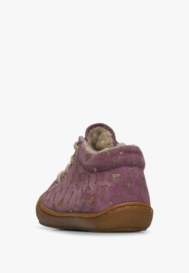 NATURINO COCOONLauflernschuhe aus Veloursleder, Violett