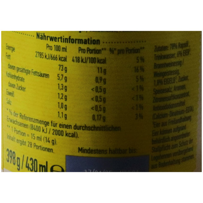Hellmann's Salatmayonnaise, 398g von Hellmann's