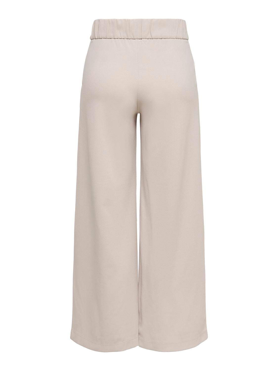 JDYGEGGO Mittlere Taille Weiter Beinschnitt Hose mit weitem Beinschnitt Chateau Gray