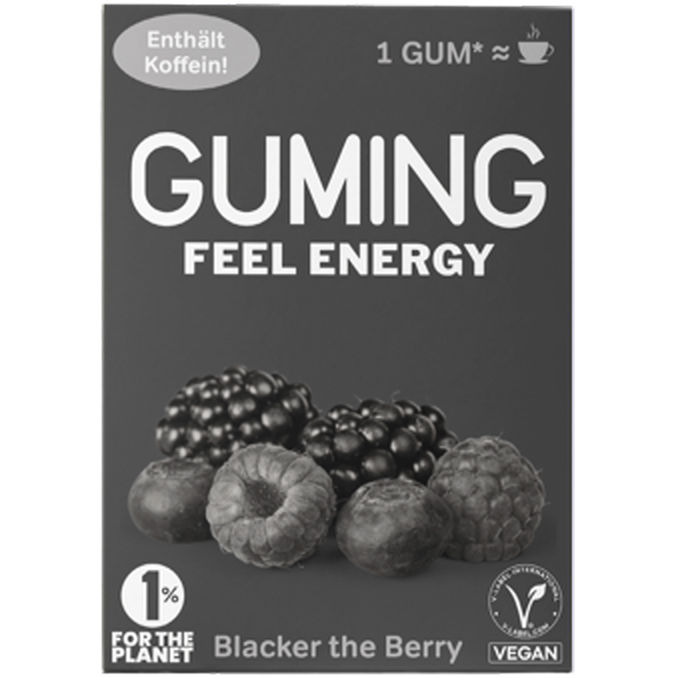 Energy Kaugummi Blacker the Berry, 24g von GUMING