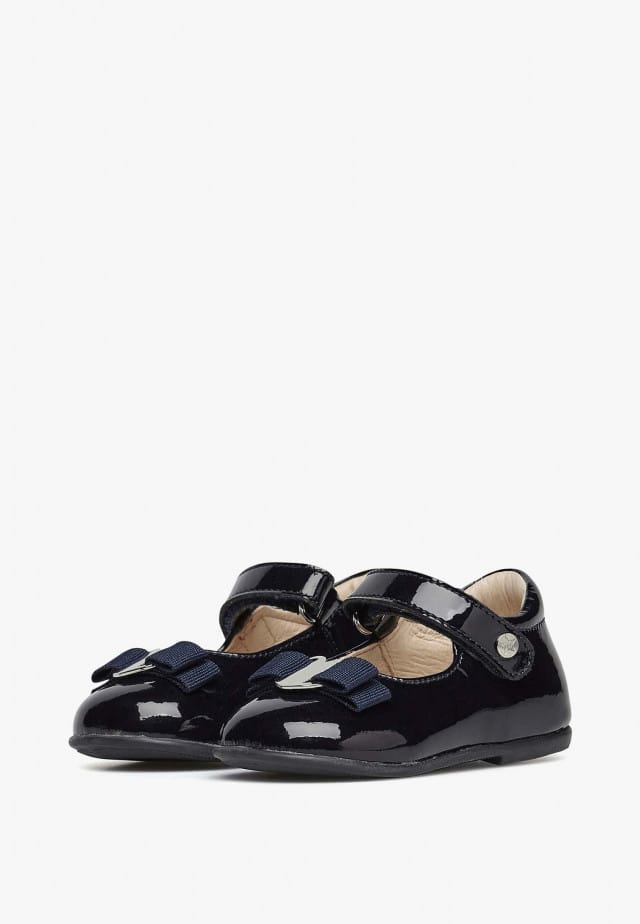 NATURINO JETE'Ballerinas aus Lackleder, Dunkelblau