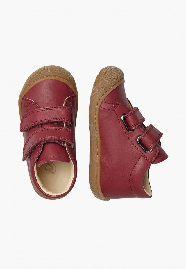 NATURINO COCOON VLLauflernschuhe aus Nappaleder, Rot-Braun